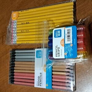2 pkg pencils with pencil grips/ BUNDLE ONLY 2or more
